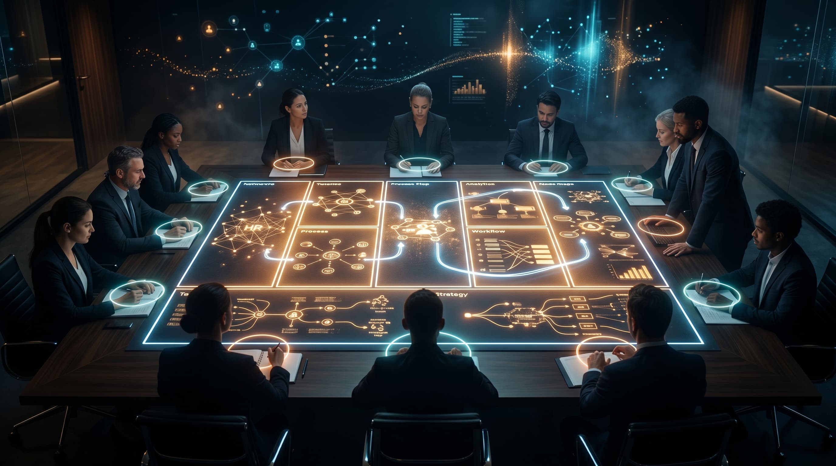 Visual representation of TA Operating Model Canvas